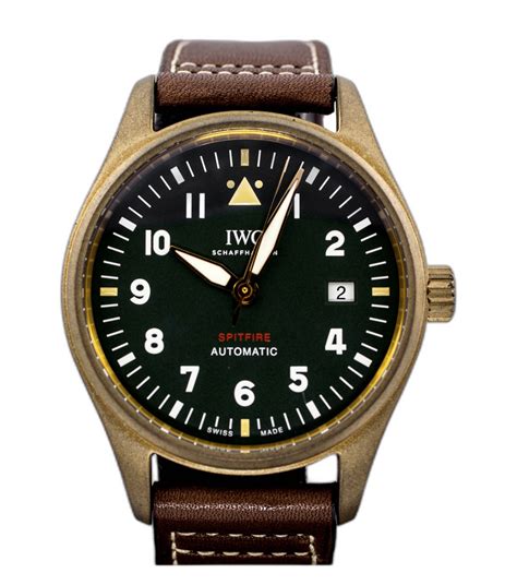 iwc 326802|IWC Pilot's Watch Automatic Spitfire, Brown Leather Strap .